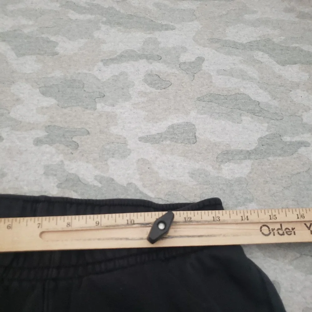 Nike Pants Mens Small Black Pockets Drawstring Sports Wear Club Fleece Gym